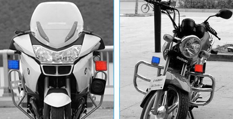 Red/blue led warning strobe flash light Ambulance Car Police Motorcycle Emergency Patriol beacon light day working light bulb