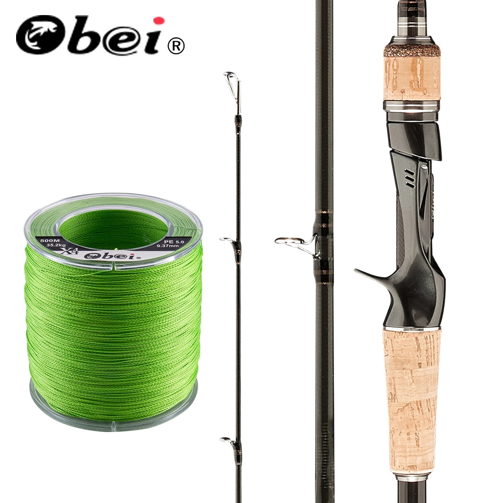 Obei HURRIKAN 1,8 2,1 2,4 2,43 m baitcasting angelrute reise Ultra licht Gießen locken 5g-40g m/ML/MH Stange kombination