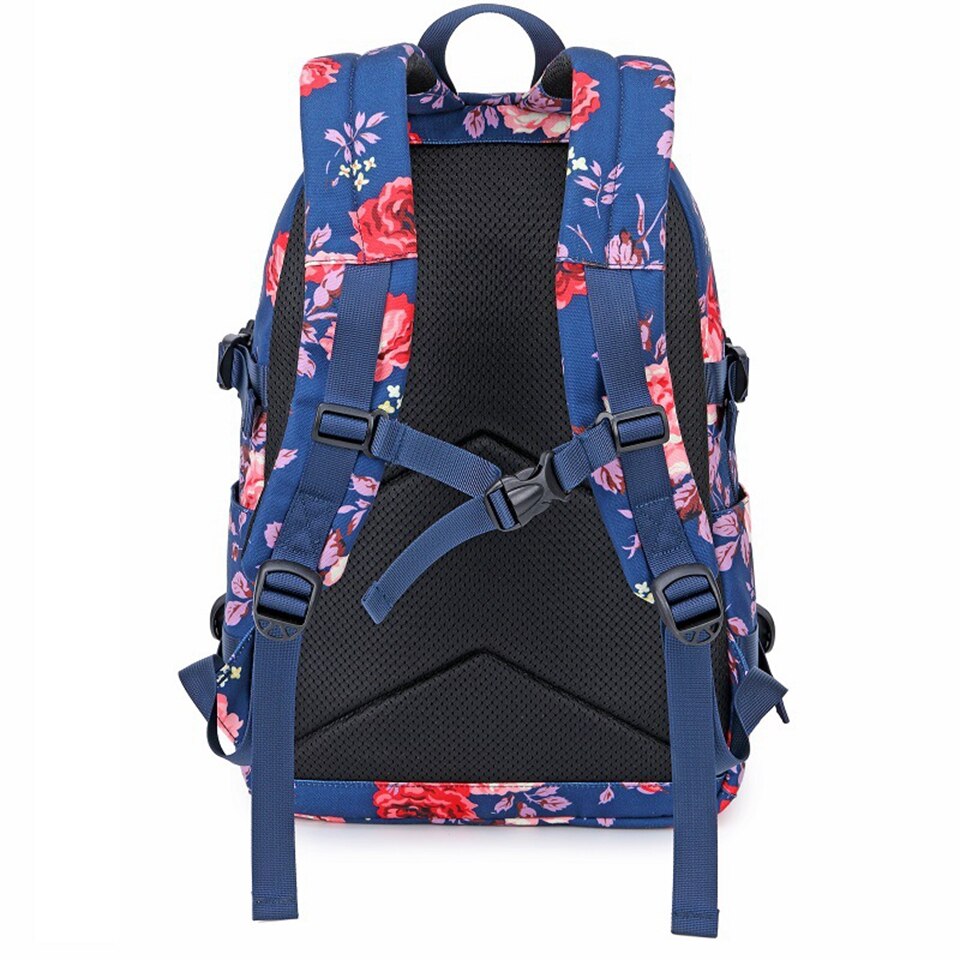Bloemen laptop rugzak boekentas voor tieners college dagrugzak reistas waterafstotende middelbare schooltas rugzak voor meisjes vrouwen