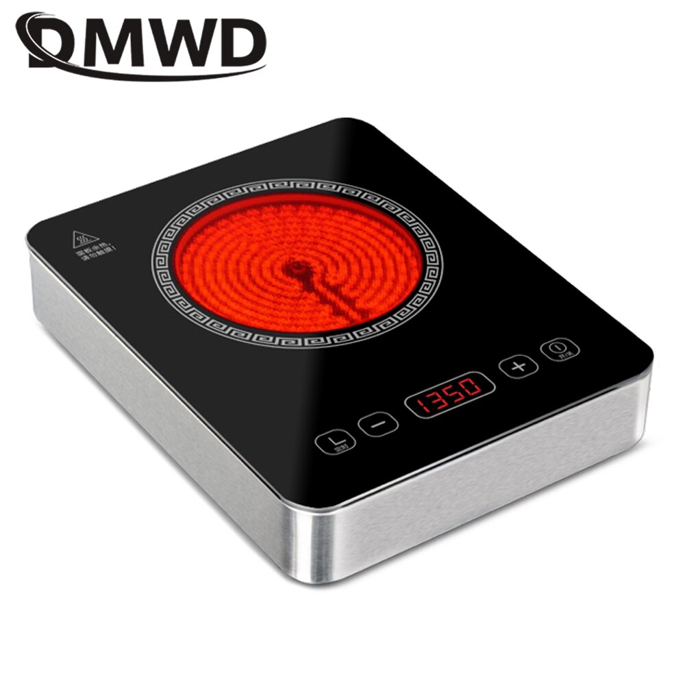 DMWD Nonradiative Cooking Machine Electric Ceramic Stove Induction cooker Heating Plate Portable Tea Maker Boiler Water Heater