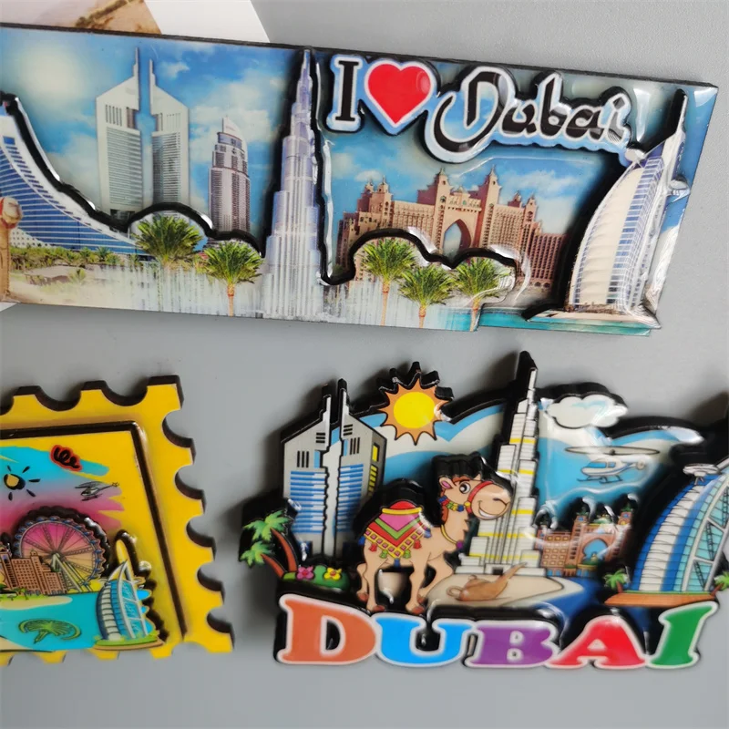 Imán de nevera de madera para decoración del hogar, para amigos, Noruega, IBIZA, Barcelona, España, Nueva York, Seattle, Estados Unidos, Arabia Saudita, Dubái, Barcelona