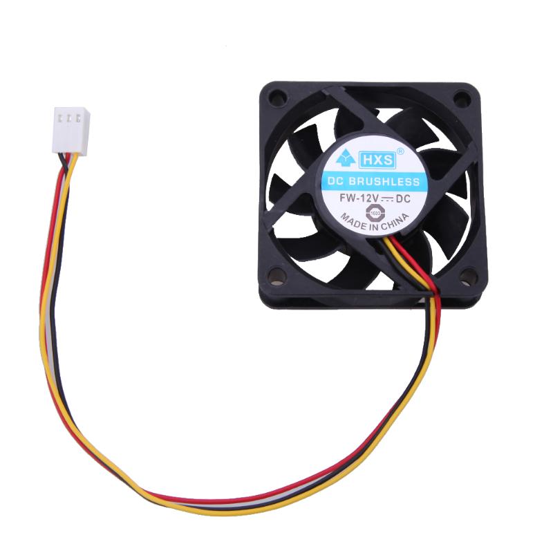 12V DC 6cm PC Cooling Fan Draagbare Computer Koeler Fan Kogellager 3 Pin Connector P4 Mini Cooling fan Cooling Tool Fans