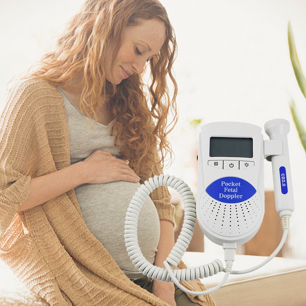 2,0 MHz Ultraschall Fetal Doppler Baby Herz Rate FHR LCD Detektor Doppler Pränatale Display Monitor ABS