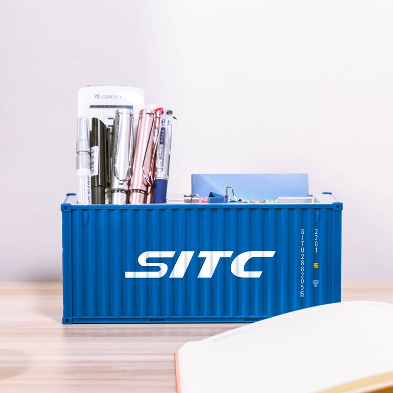 20ft Mini COSCO Container modello di giocattoli giocattoli contenitore di carico contenitore di logistica tascimo contenitore per nave portapenne forniture per ufficio: SITC Storage Boxes