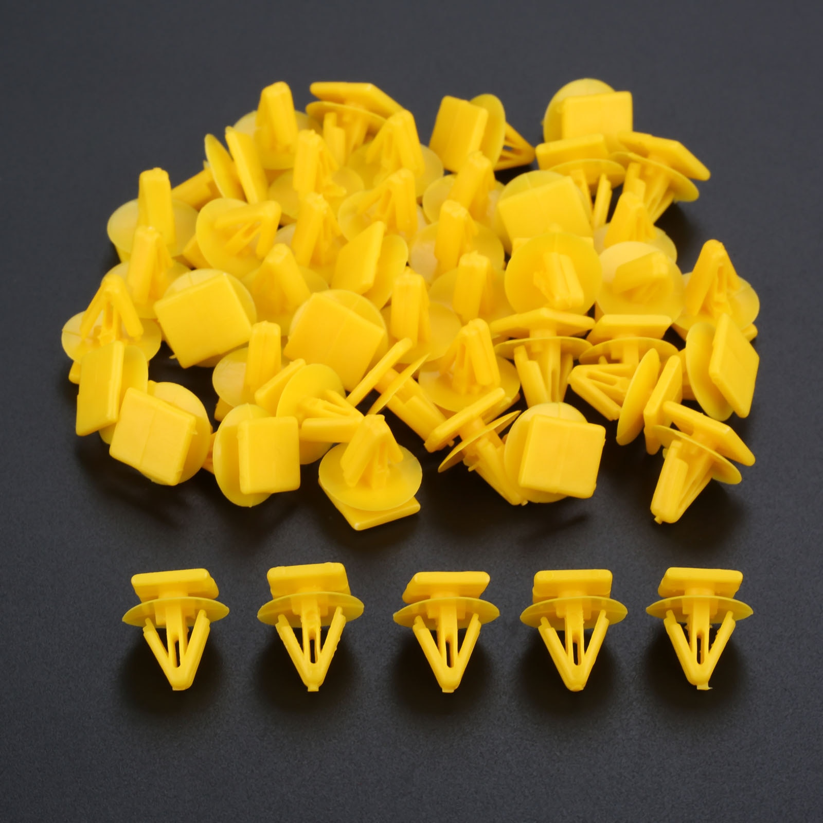 50Pcs Car Door Plank Fastener Plastic Rivet Fixed Clamp Interior Trim Panel Clips Auto Fasteners Retainer For Hyundai 11mm Hole