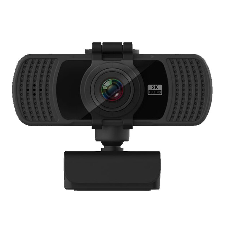 Webcam Atlantis 2K 5Mpixels - Autofocus, Double Micro, Angle 90°, Vision Nocturne, Clip Réglable
