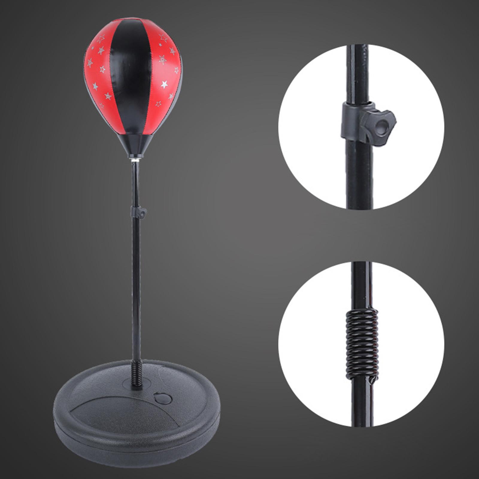 Adjustable Height Kids Teenagers Punching Ball Bag Speed Boxing Sports Set Fighting Game With Gloves Kids Boxing Set