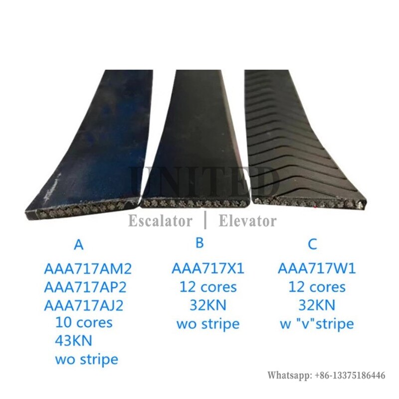 Elevator Traction Belt AAA717X1 W30mm H3mm 12 Cores 32KN Flat