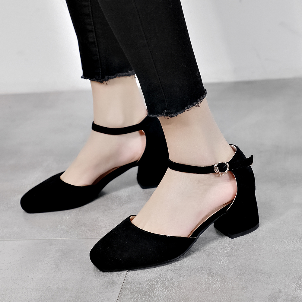 KARINLUNA Big Size 32-43 Ladies Casual Party Ol Sandals Med Chunky Heels Sandals Women Summer Shoes Woman