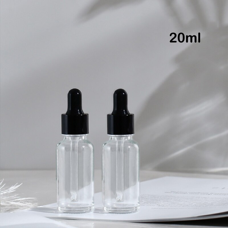 1 Pcs 5 Ml-100 Ml Lege Amber Clear Dropper Flessen Etherische Olie Druppel Aromatherapie Vloeibare Reagens Pipet hervulbare Fles