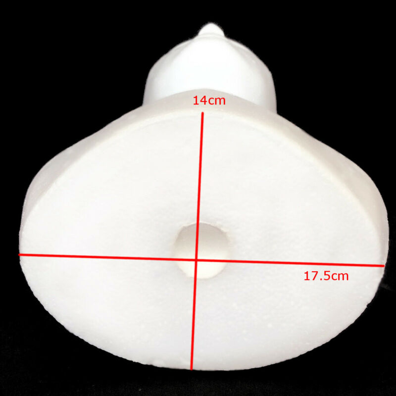 1pc White Polystyrene Foam Mannequin Display Head Grandado