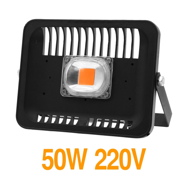 Led fuld spektrum vækstlampe 380-780nm 30w 50w 80w 100w 220v udendørs phyto lys vækst projektør til plante drivhus såning