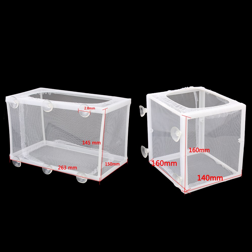 Fish Tank Aquarium Trap Box Guppy Breeding Breeder Net Small Fry Breeding Box Aquarium Hatchery Incubator Isolator S/L