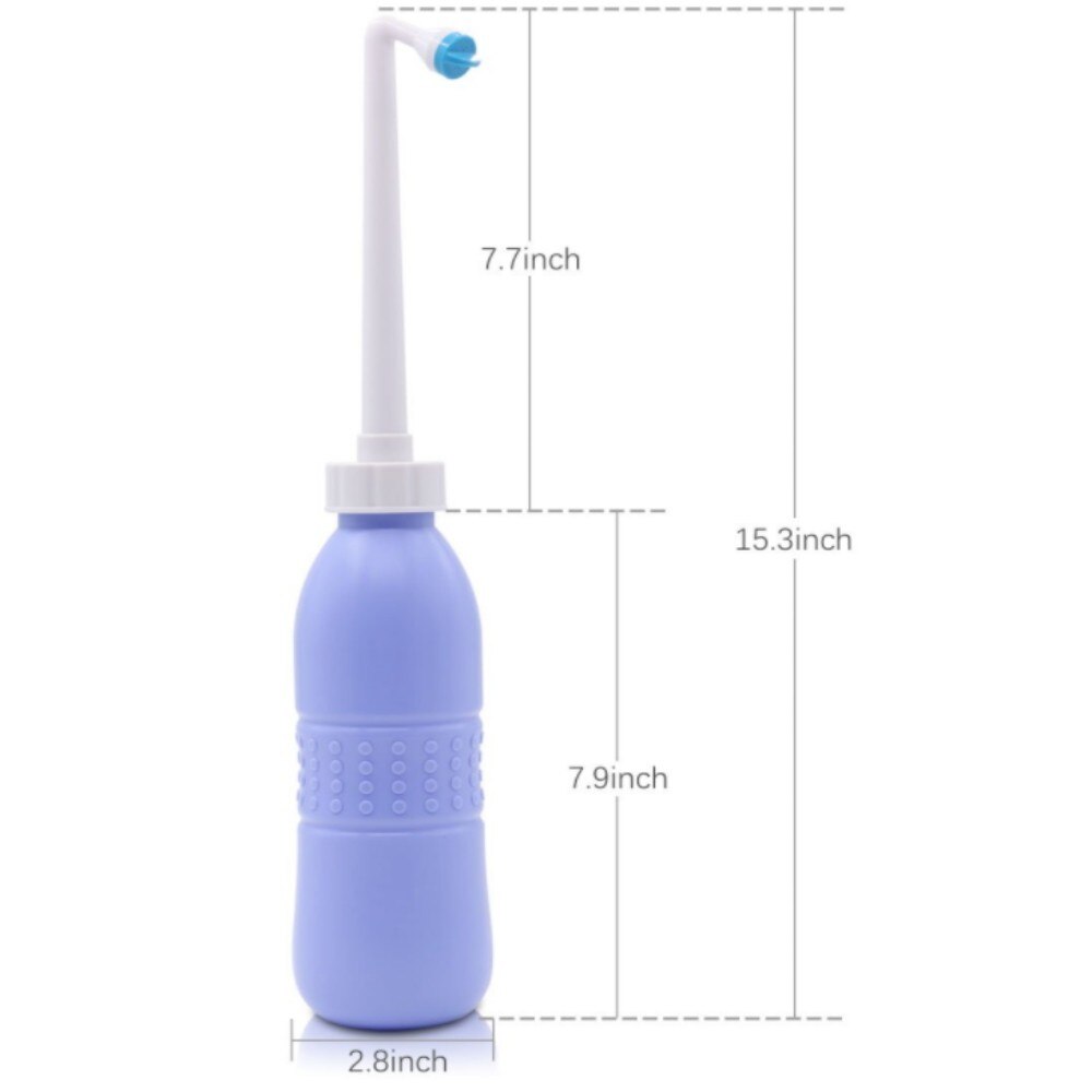 600ML Sprayer Personal Cleaner Hand Held Seat Bidet Tackle Toilet Hygiene Washing Anus&Vaginal Cleaning Portable Toilet Bidet