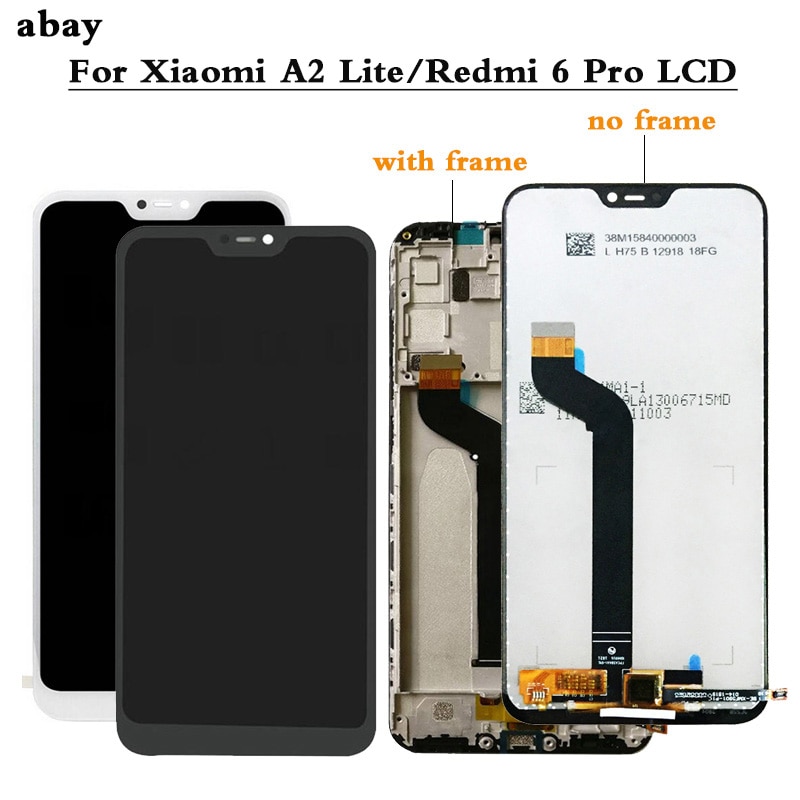 5,84 zoll LCD Display Für Xiao mi mi A2 Lite LCD Display + Touch Screen Digitizer Montage Mit Rahmen Für xiao mi Red mi 6 Pro LCD