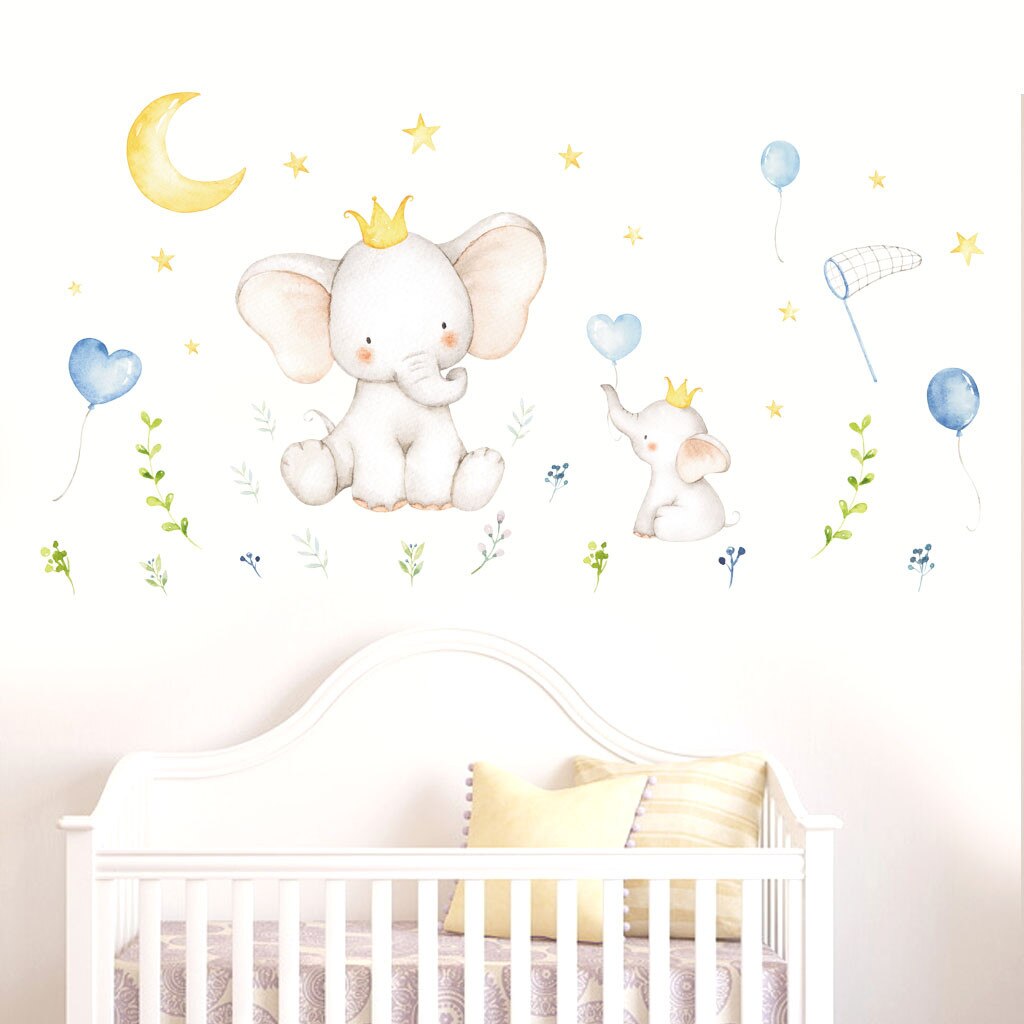 wall sticker room decoration stickers kawaii wall decor Cute Baby Animal PVC Sticker Wall Sticker Living Room Decoration