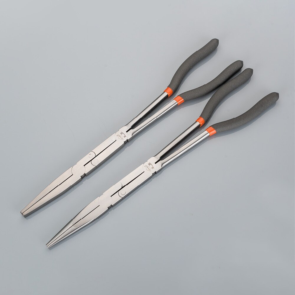 Lange Zange Gerade 45 90 Grad O-bilden Biegen Nadel Nase Zangen 13 &quot;Stecker Abzieher Multi-funktionale mechanik Hause Hand Werkzeug