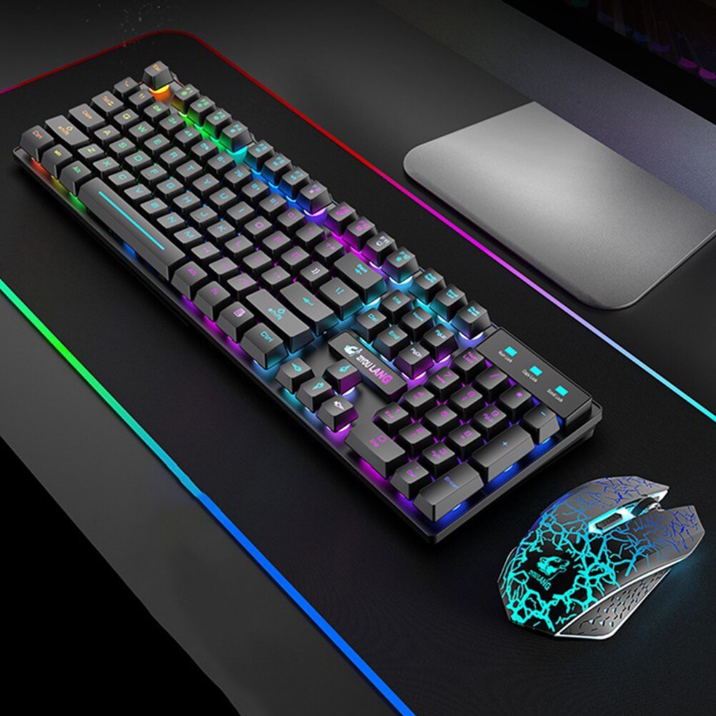 1 Set Wireless Charging Keyboard Kit Gaming Keyboard Backlit