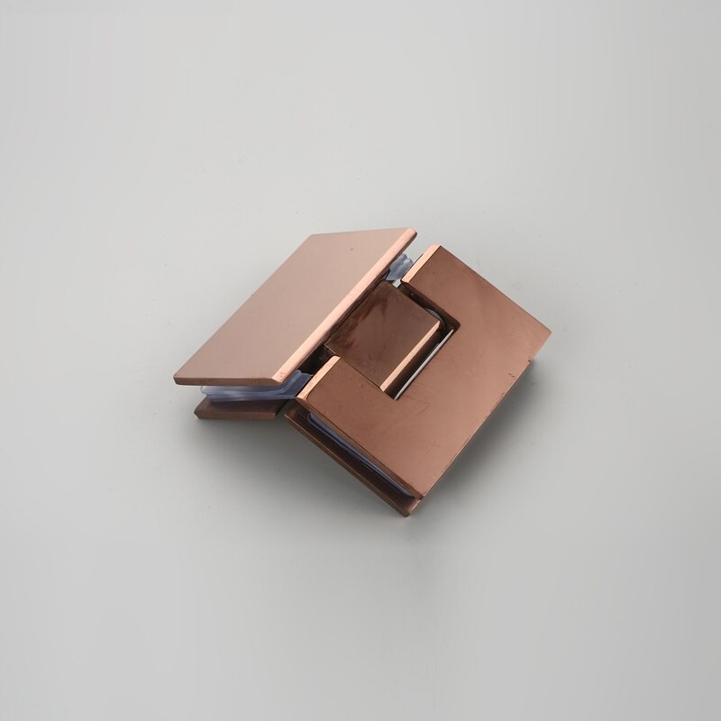 304 Edelstahl Rose Gold Schlecht Schrank Vitrine Schrank Klemme Glas Dusche Glas Tür Scharnier Ersatz Teile 8-12mm