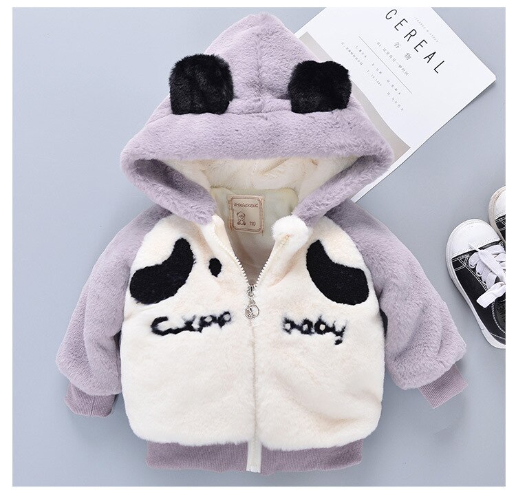 Baby girls and boys clothes clothing casual cartoon Warm jacket kids cute coat 0-3 years old