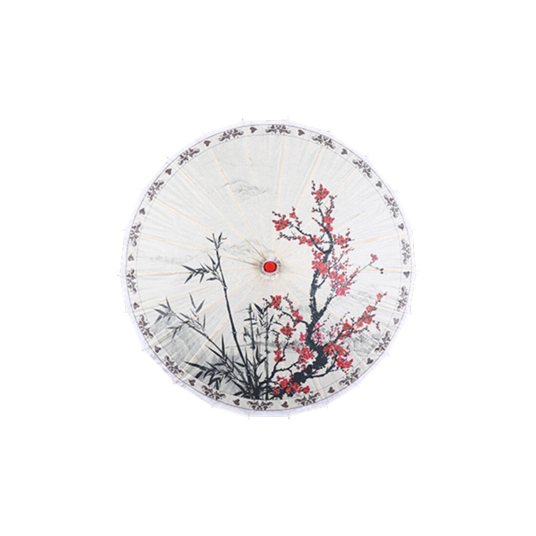 Decorative Umbrella Chinese Style Oil Paper Umbrella Silk Women Umbrella Japanese Cherry Blossoms Silk Ancient Dance Umbrella: 05 84cm