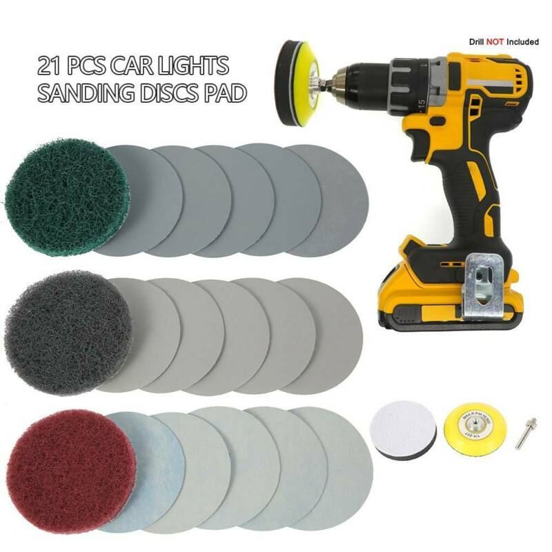 21PCS 3" Buffing Waxing Polishing Sponge Pads Kit Tool For Car Polisher Drill Accesorios Para Auto Paper Base Polishing Pad