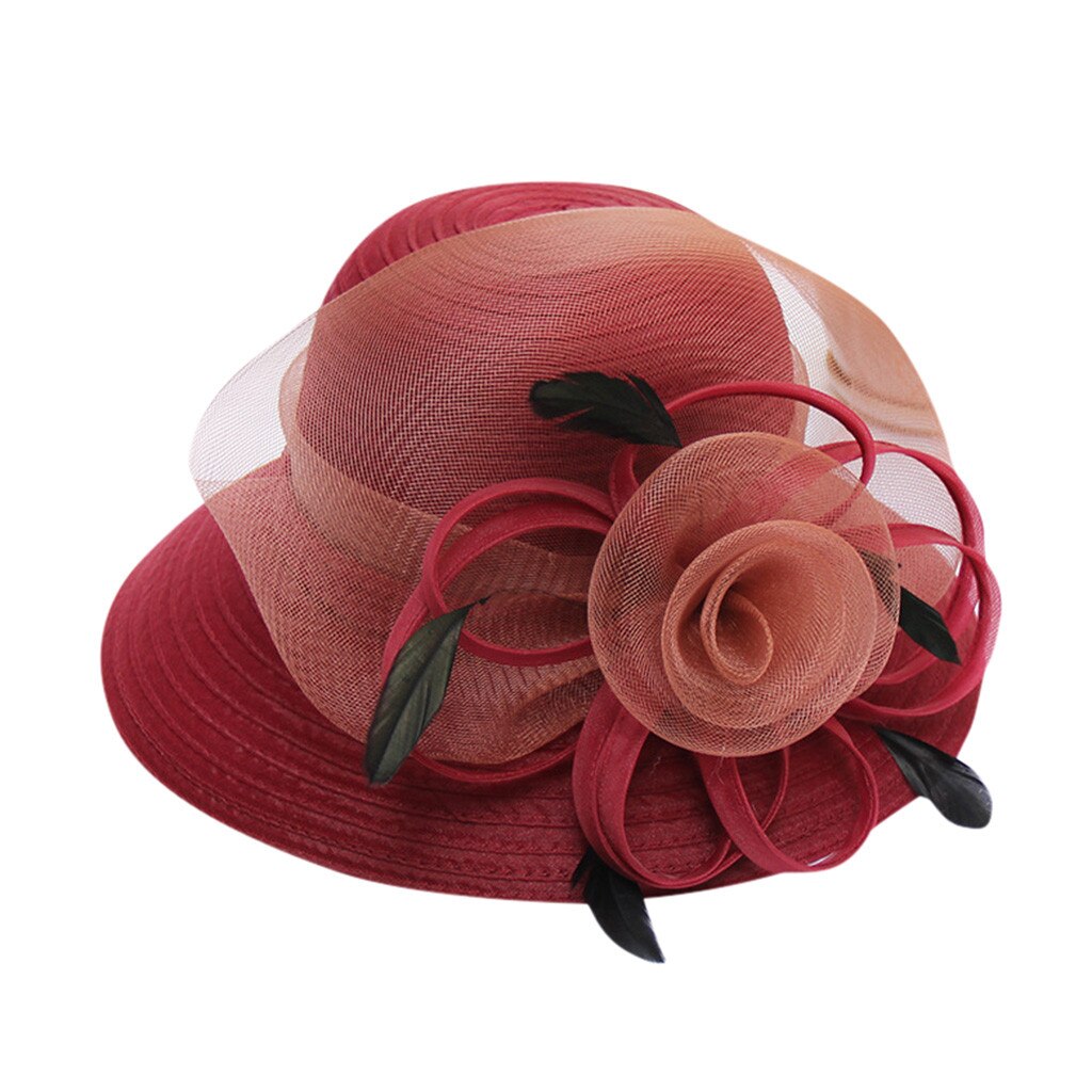 Naisten kirkko kentucky daily cap fascinator morsiamen teekutsut häähattu persoonallisuus vapaa antelias viehättävä: Viini 2