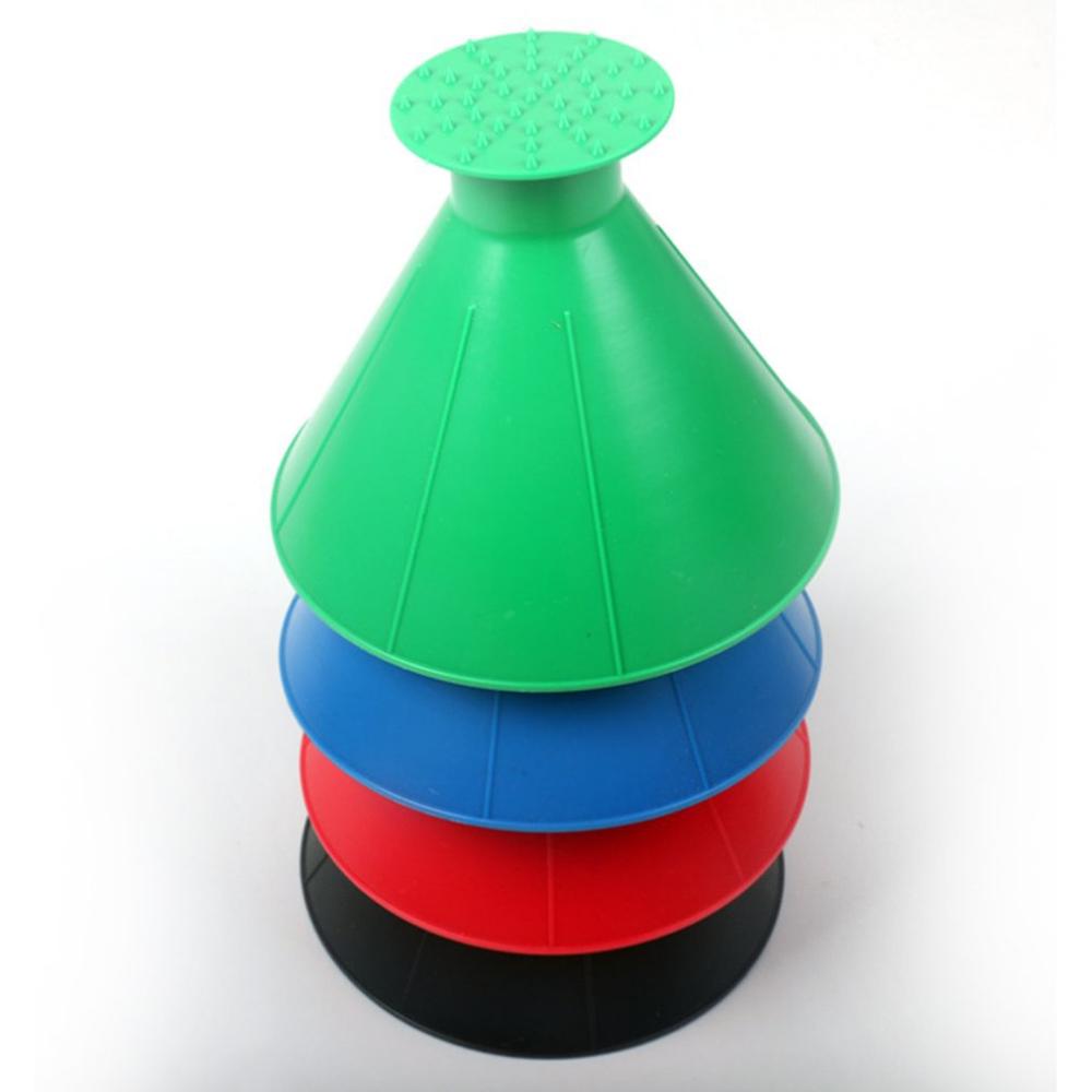 Round Ice Scraper Car Windshield Snow Scraper Funnel Ice Scraper Remove Windshield Snow for Winter Big Horn Shape
