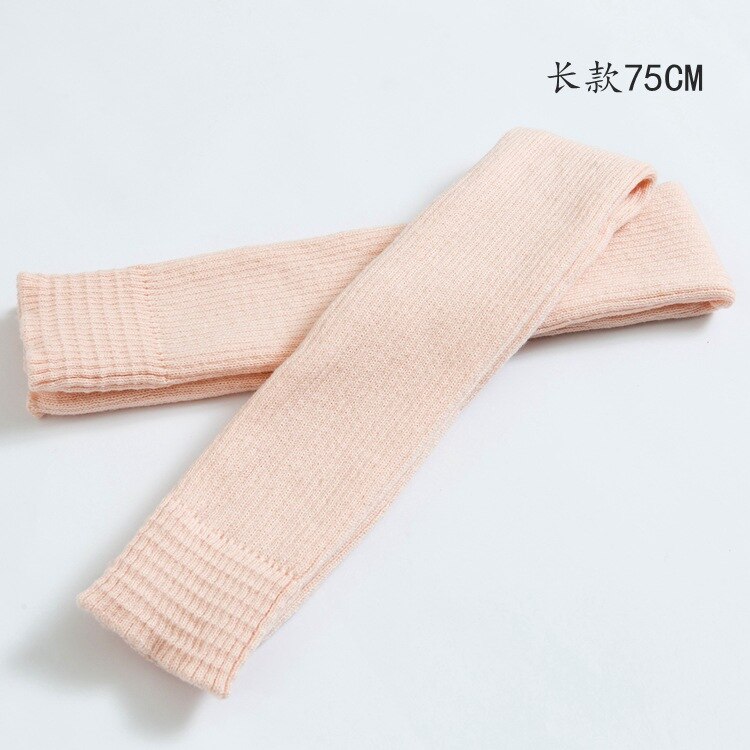 75cm Winter Frauen Bein Wärmer Freizeit Lange Oberschenkel Hohe Damen extra Lange Stiefel Über Knie Gestrickte tanzen Socken Bein wärmer 100: Haut Rosa