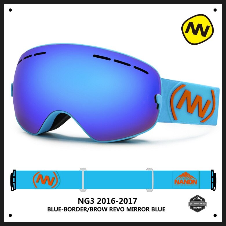 Nandn Sport Professionelle Skibrille Brillen Anti-Nebel UV400 Ski Brille Punkte Maske Skifahren Snowboard Männer Frauen Schnee Goggle: 6