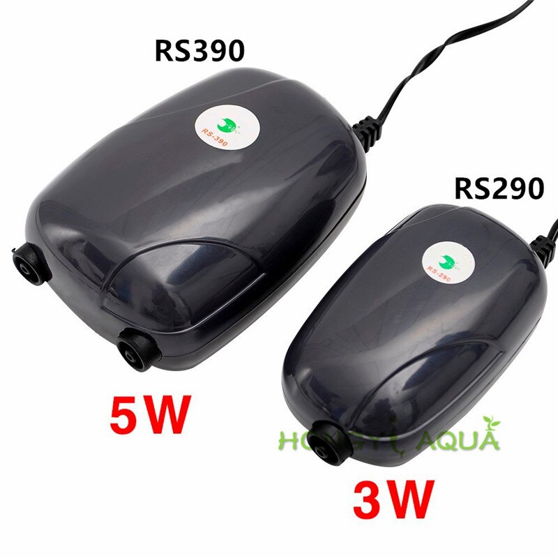 Fish tank Oxygen pump Aeration pump Mute Small oxygen machine Aquarium supplies Air Pump Single Double RS-390 RS-290