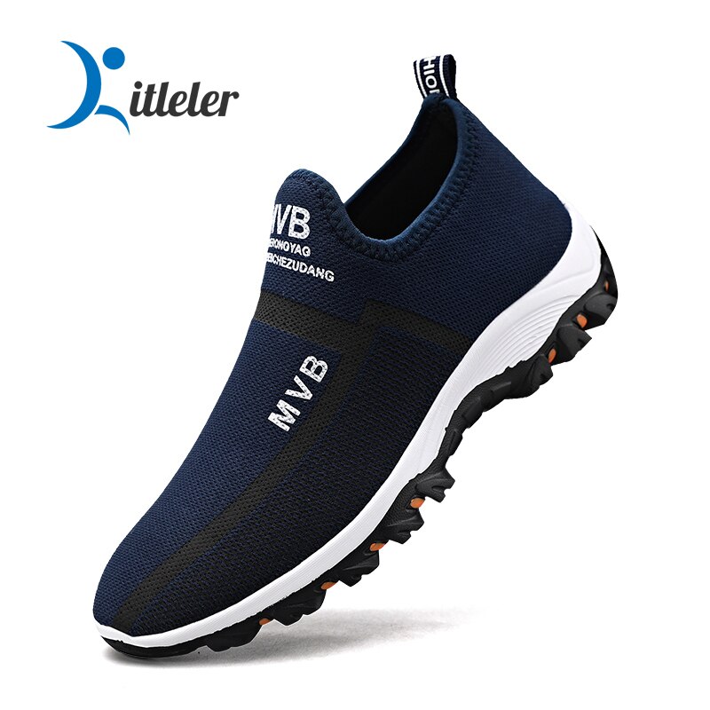 Summer Breathable Mesh Casual Walking Shoes for Men Lightweight Outdoor Jogging Sneakers Comfortable Sport Running Shoe: C108-DarkBlue / 6.5