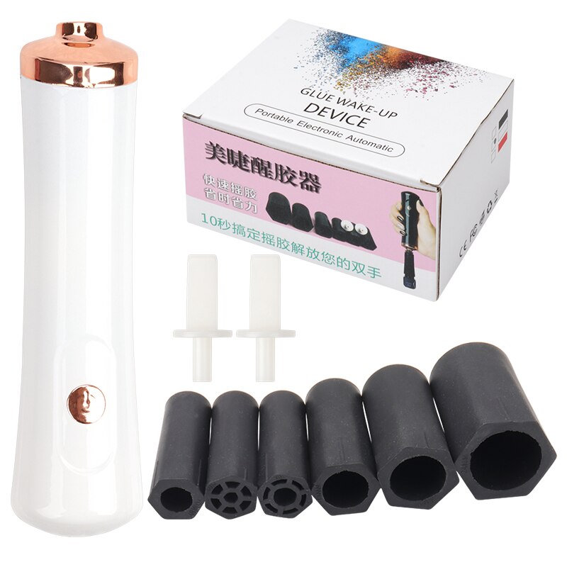 Pędzel czyszczący robić makijażu elektryczny klej robić rzęs wibrator budzić-w górę urządzenie automatyczny pędzel czyszczący robić makijażu prządka suszarka pędzle robić makijażu: biały