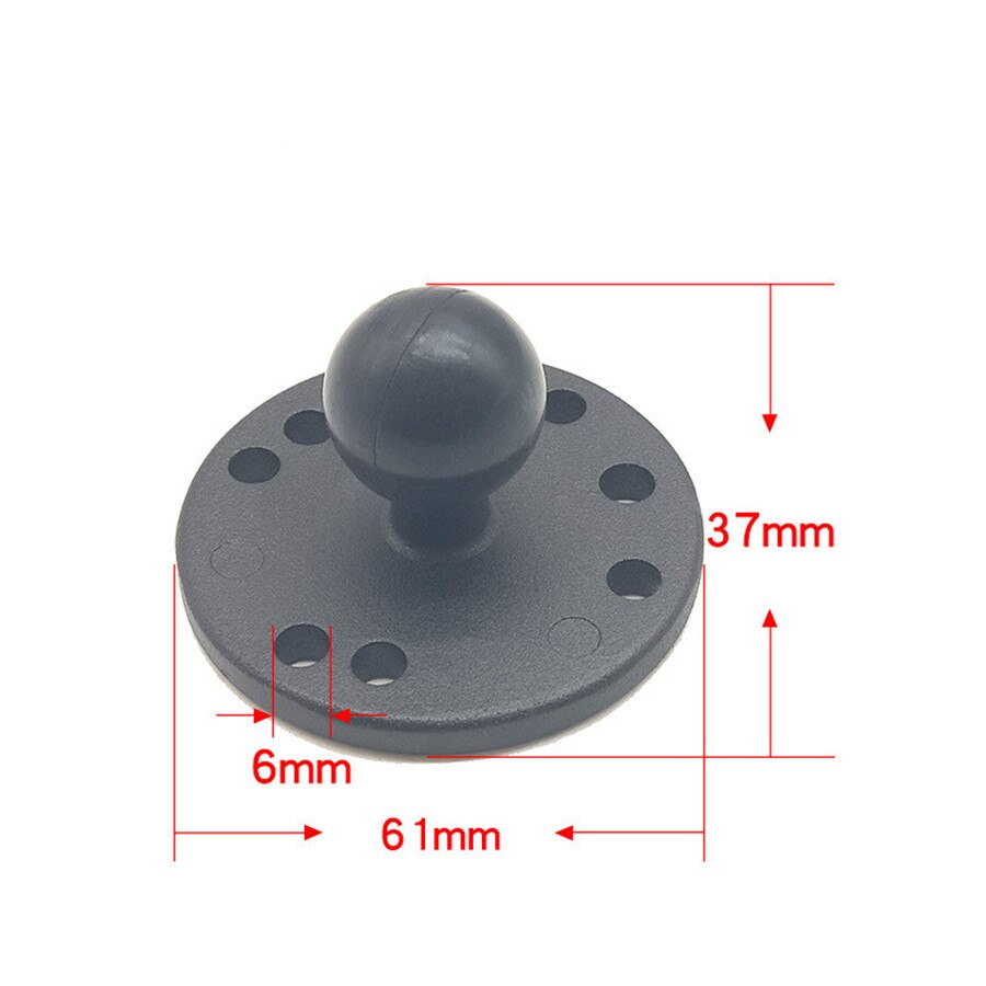 Jadkinsta 1 Inch Ballhead Adapter Holder Motorcycle Handlebar Brake Clutch Control Base Combo U Bolt Mount for Gopro Camera: Round base