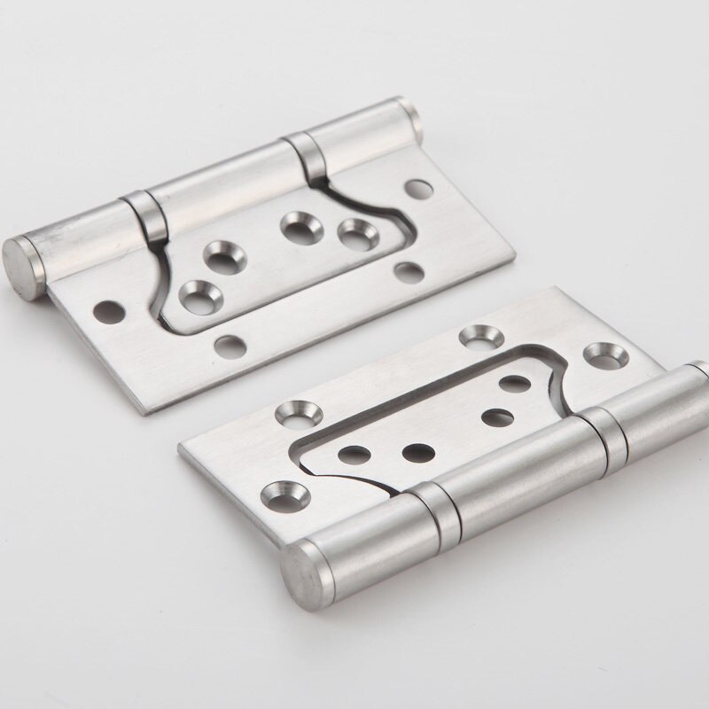 Stainless Steel 4 inch master hinge Various colours Slotted wooden door bearing hinge Hardware for doors and windows: Brushed