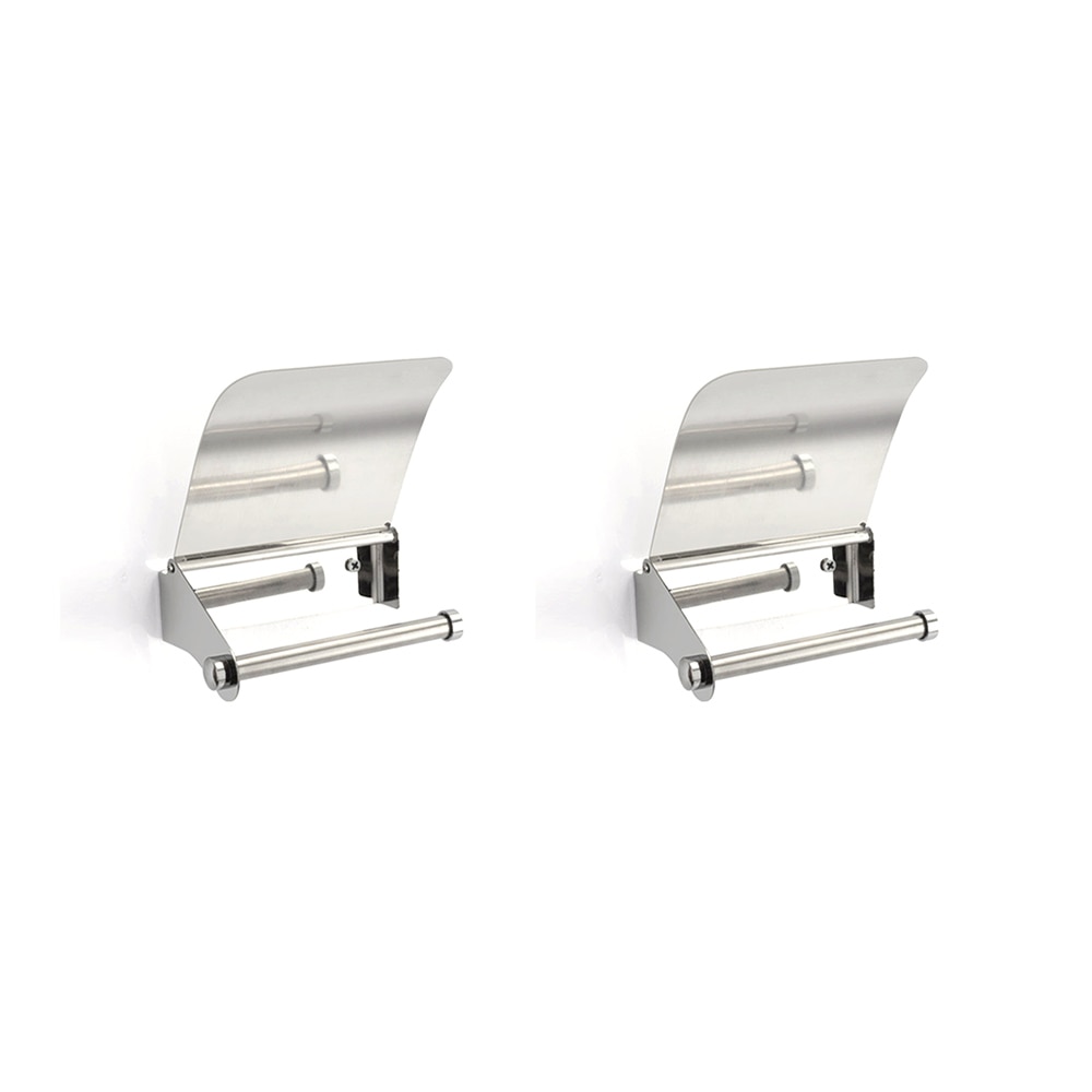 Useful Wall Mounted Tissue Holder Stainless Steel Bathroom Roll Tissue Box Toilet Paper Holder