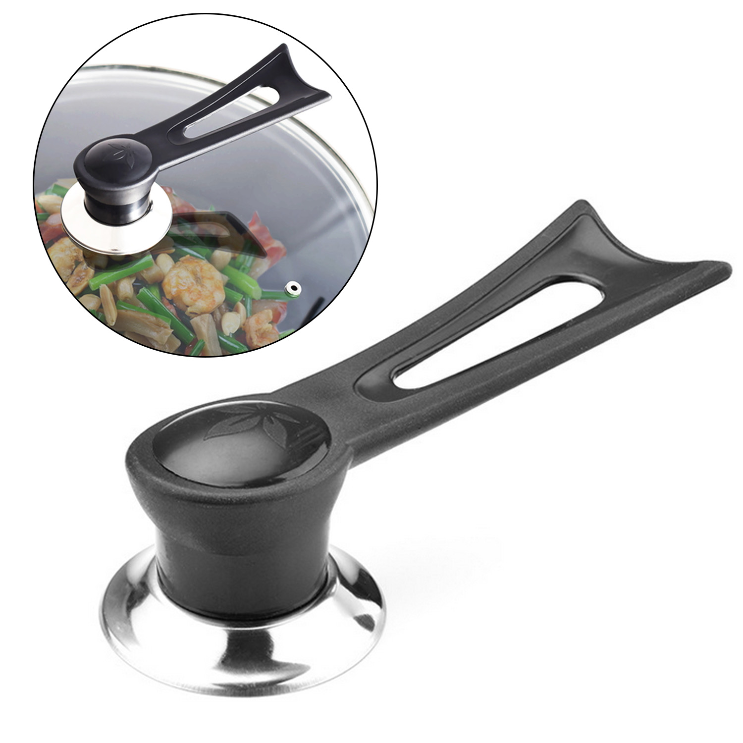 Behogar uniwersalna pokrywka garnka chwyt gałki długa rączka pokrywka Handgrip akcesoria zamienne robić naczynia kuchenne garnek patelnia
