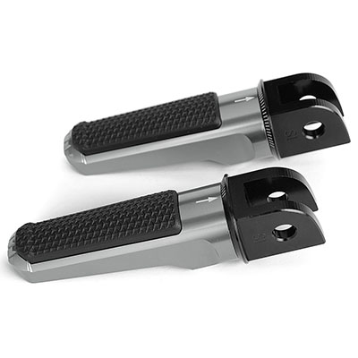 Piede Del motociclo di trasporto Pioli Anteriore Cavaliere Pedale per SUZUKI B-re DL250 V-STROM GSR 600 750 GSXR GSX-S 600 750 1000 SV650 SV650X: Grigio