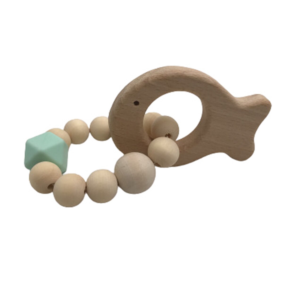 Baby Houten Bijtringen Speelgoed Biologische Olifant Vogel Vis Tandjes Toy Montessori Tanden Grown Speelgoed: C