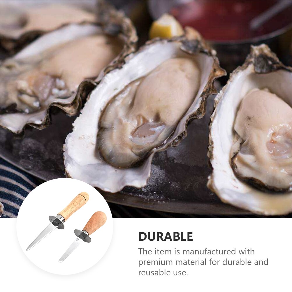 2Pcs Oyster Shucking Cutter Shellfish Opener Multifunction Seafood Tool
