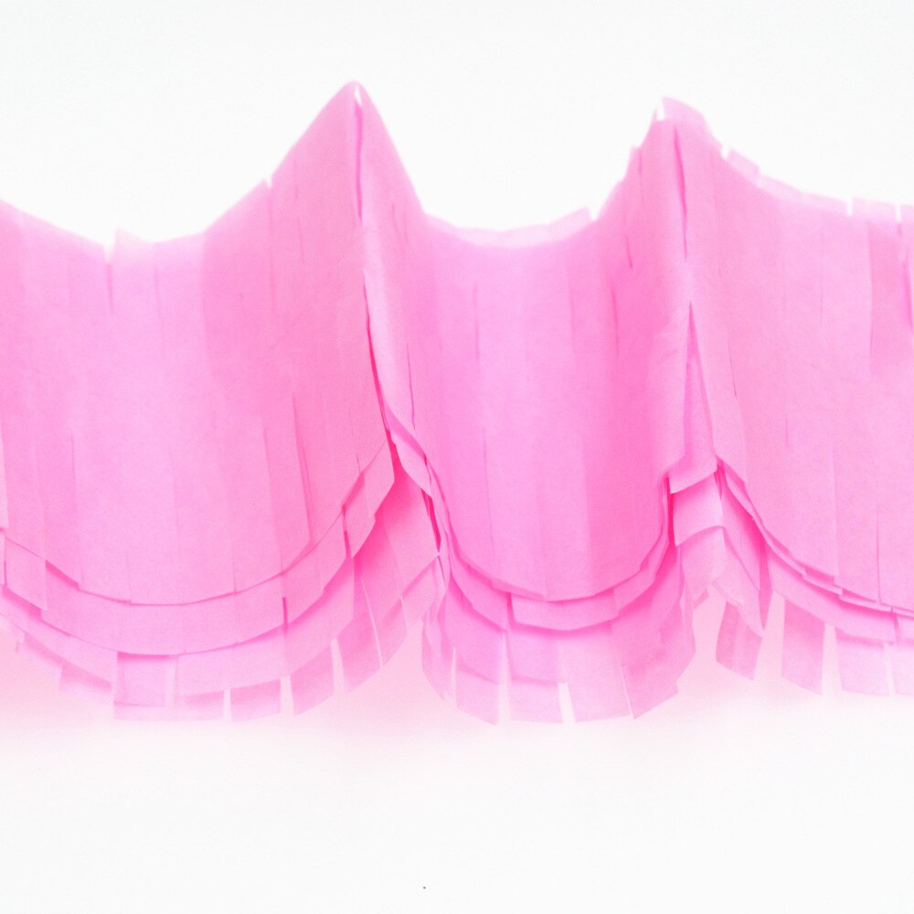 3M Fringed Party Streamers Tissue Paper Garland DIY Fringe Curtain Banners Photo Backdrop Wedding Birthday Shower Decoration