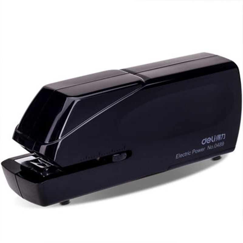 Grapadora eléctrica automática deli0489, fuente de alimentación Dual, máquina de encuadernación, suministros de papelería para oficina o escuela