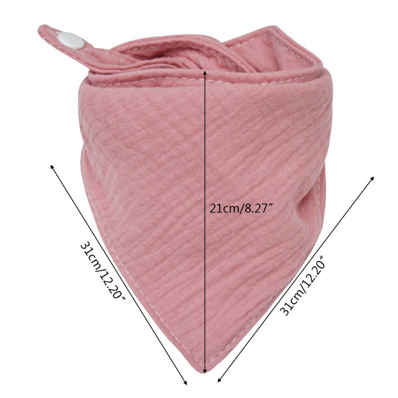 Baby Infant Cotton Bib Newborn Solid Color Triangle Scarf Feeding Saliva Towel Bandana Burp Cloth Boy Girl Shower