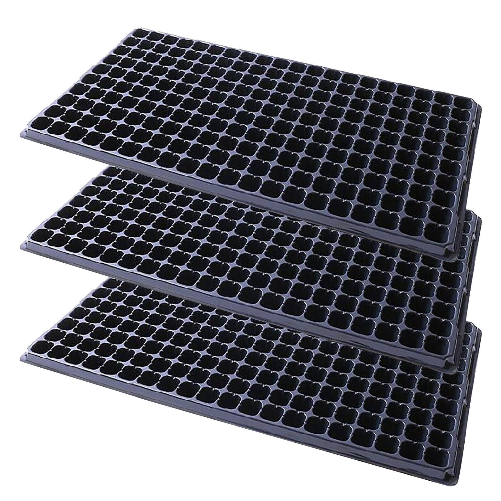 200 Cells Gardening Mini Breathable Lids Plastic Germination Box Nursery Pots: MULTI
