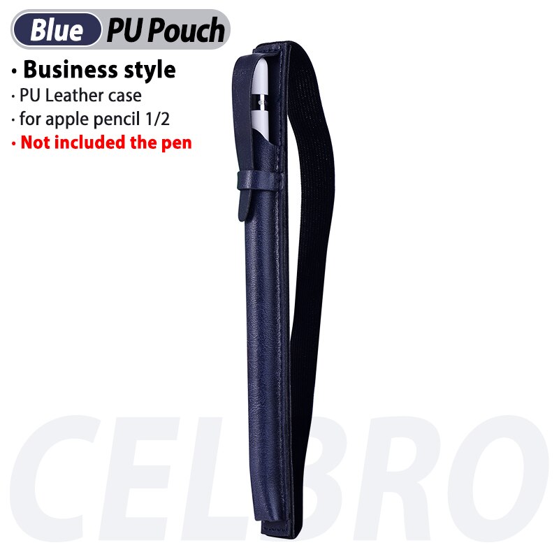 Capacitieve penhouder voor capacitieve pen touchscreen drie kleuren penhoes tablet potloodhouder beschermhoes etui: Blauw