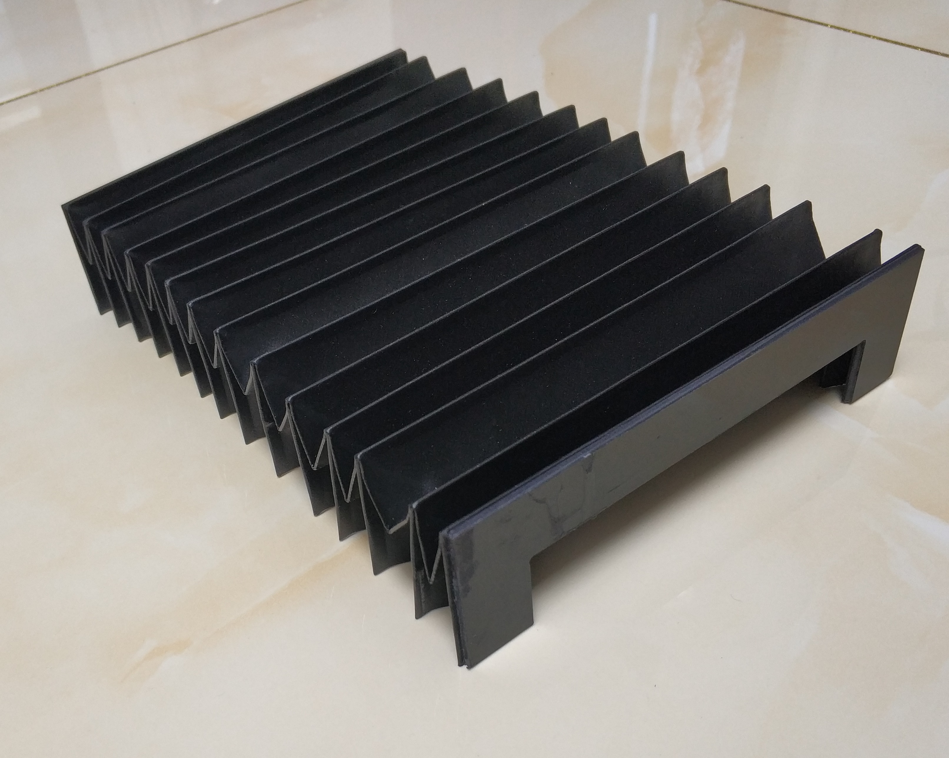 Lathe, cnc machine tools dust protection cover, inner: 205 mm x 25 mm, Lmax 525 mm