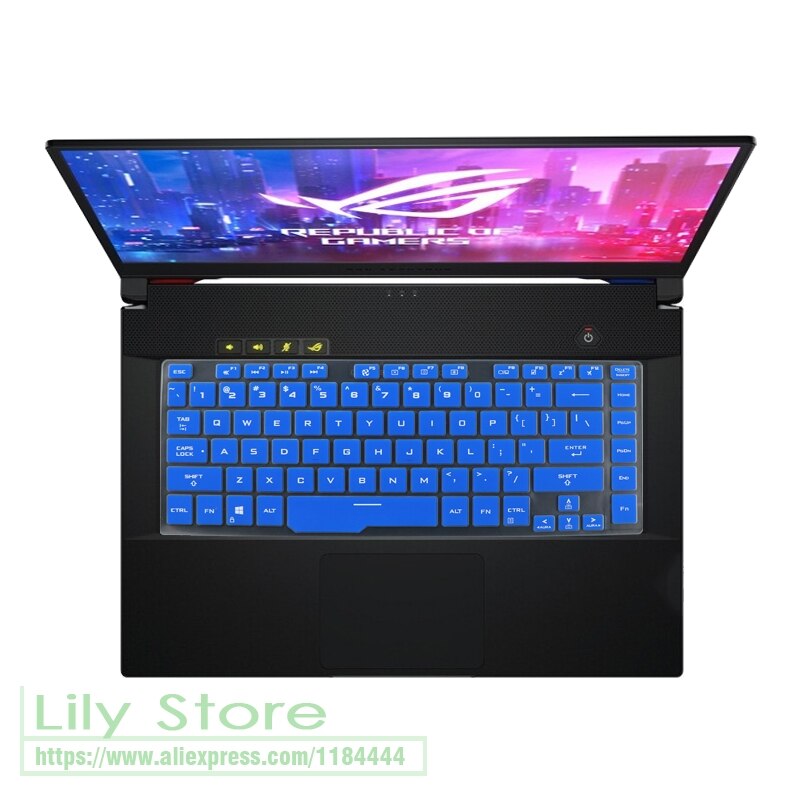 for Asus ROG Zephyrus G15 GA502I GA502IU GA502IV GA502D GA502DU GA502GU GA502 I IU IV DU GU Laptop Keyboard Cover Protector: blue