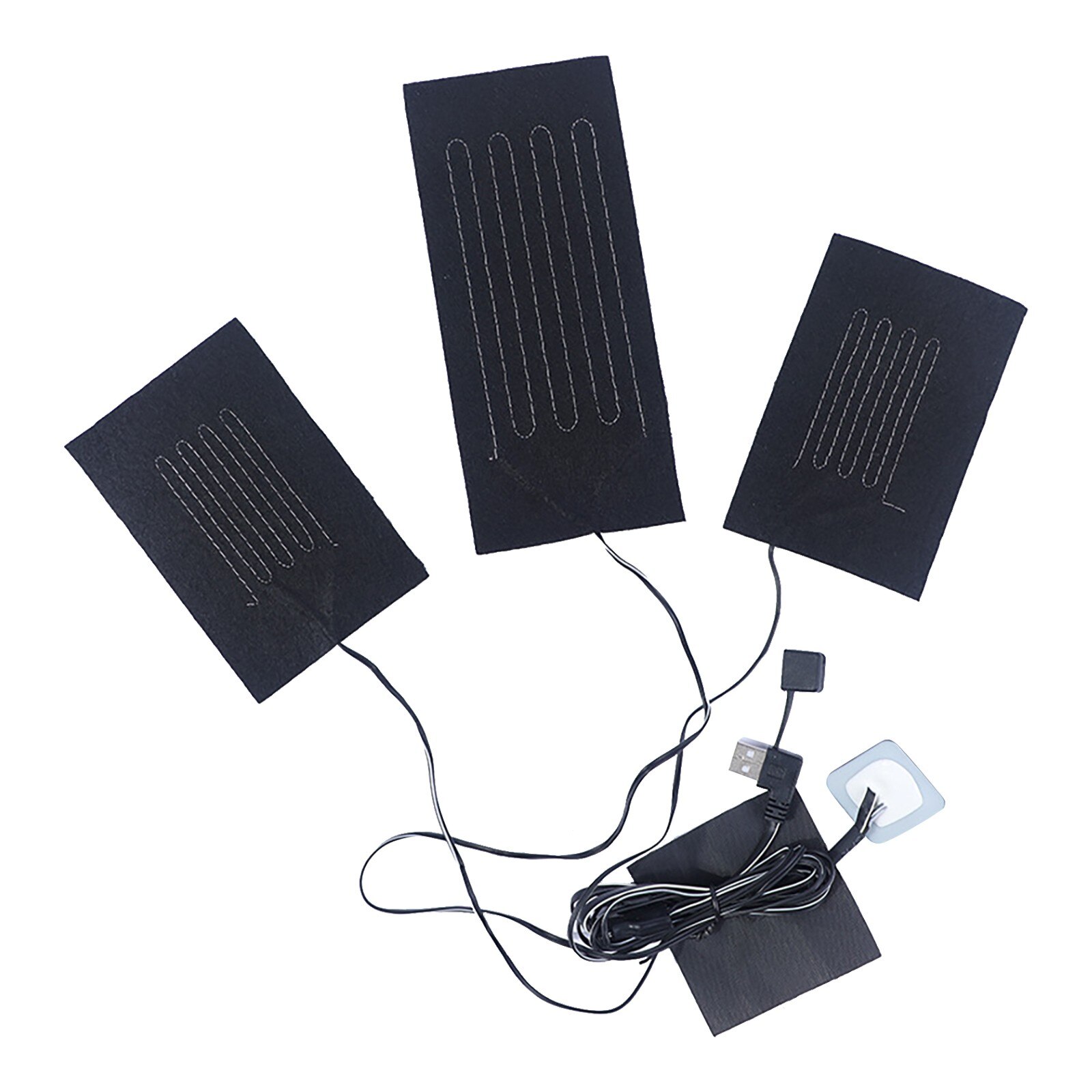 3in1 Electric Vest Heater Warm Cloth Jacket - USB Thermal Heated Pad Body Warmer Adjustable Fever Film couverture chauffante