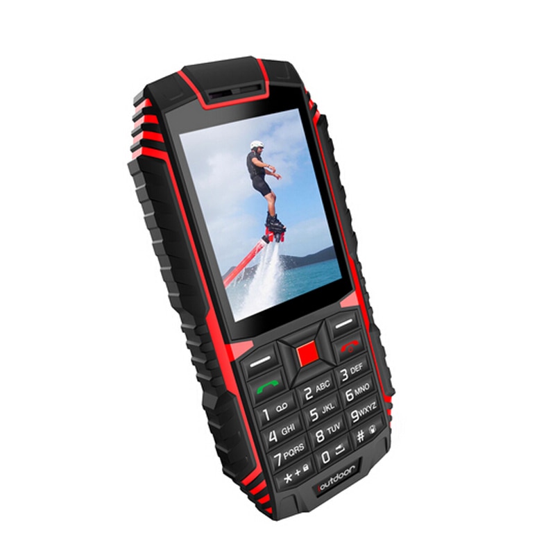 Ioutdoor T1 2G Funktion Handy IP68 Wasserdicht Stoßfest Telefon 2.4 ''32MB + 32MB 2MP Zurück kamera FM Telefon Celular 2100mAh