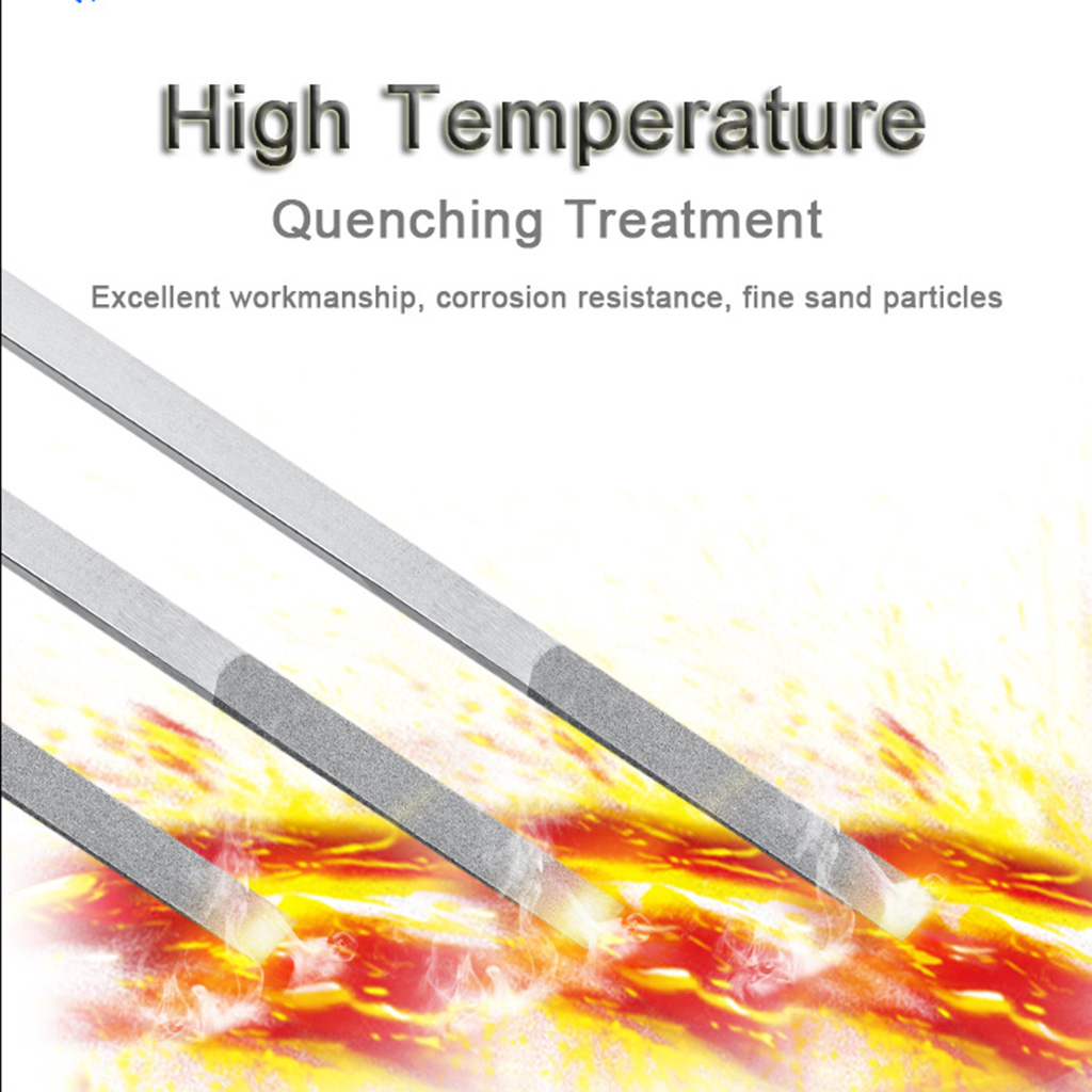 1 Uds. Lima plana de diamante con forma cónica para moler molde recortar herramientas manuales DIY CF402/404/406/408 150 # 200 # 400 #